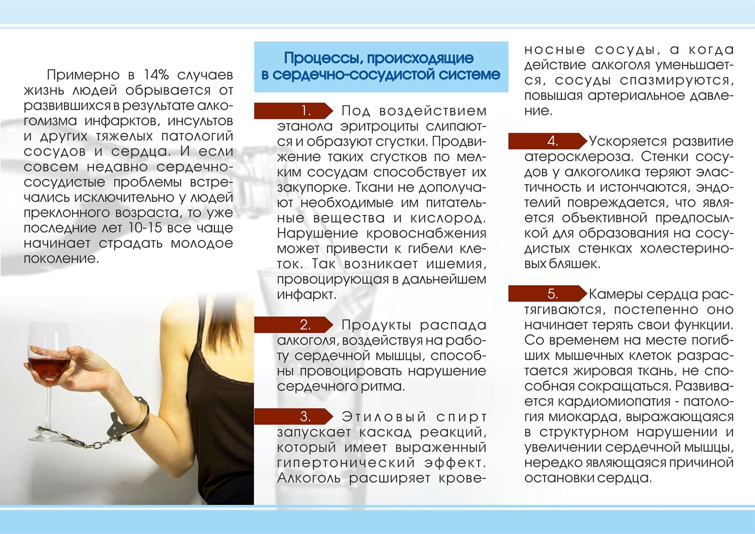 Информационно-пропагандистские материалы по профилактике алкоголизма